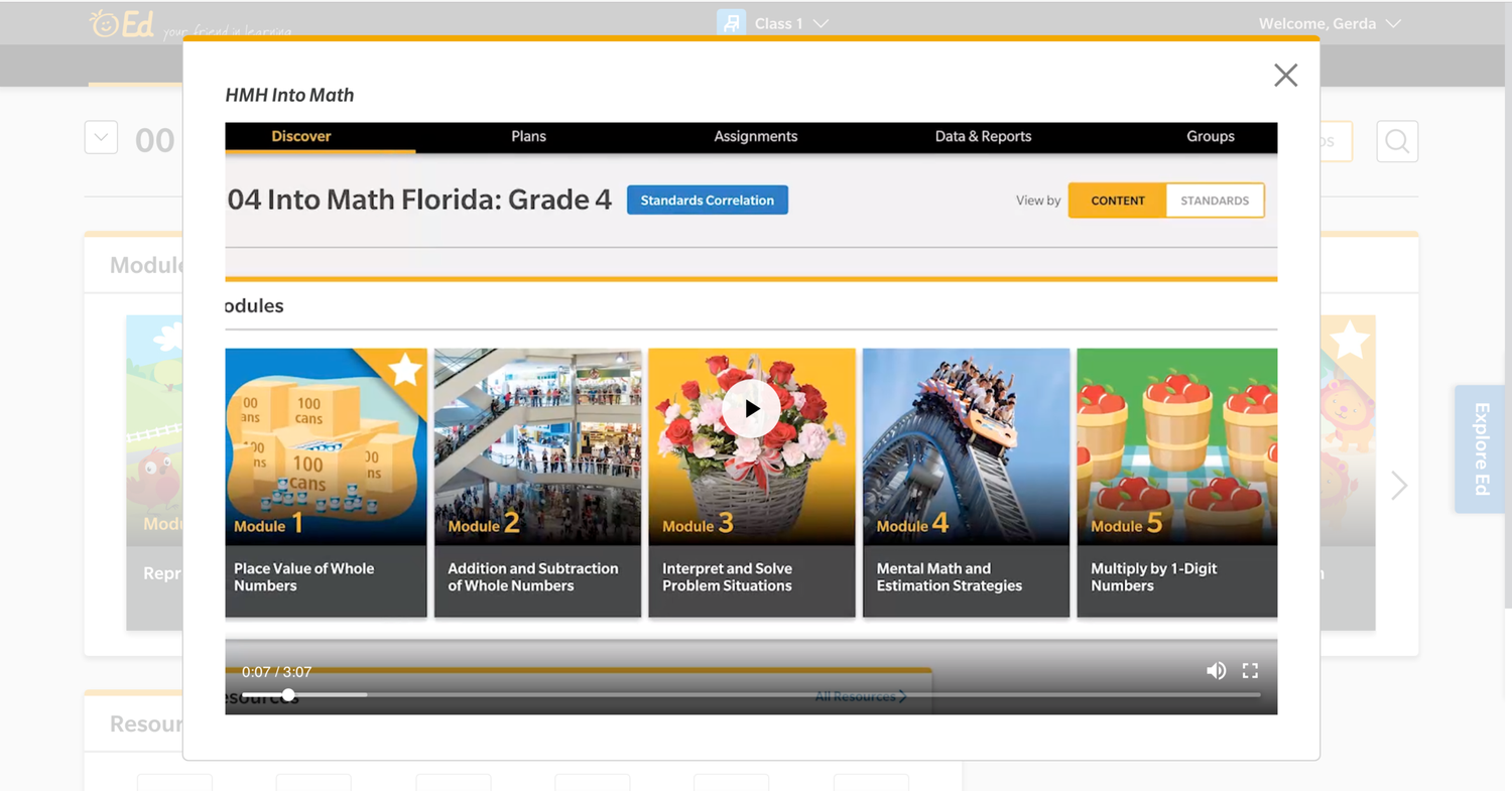 Graphic depicting a hexagonal cropped photo of an interior room design with grid lines along its borders.